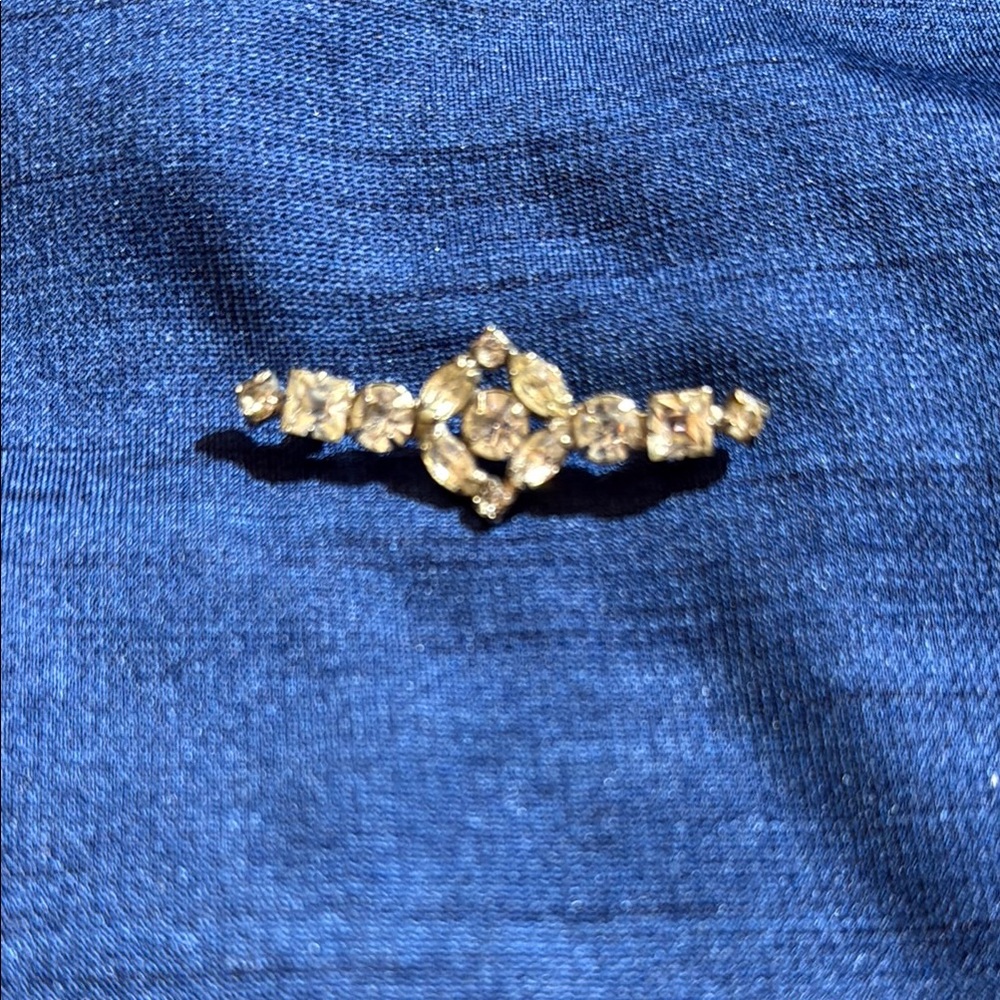 Weiss Silver Floral Brooch with Gemstone Accents